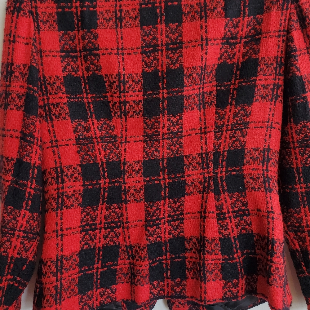 Lanz Petite Small Checkered Jacket - image 6